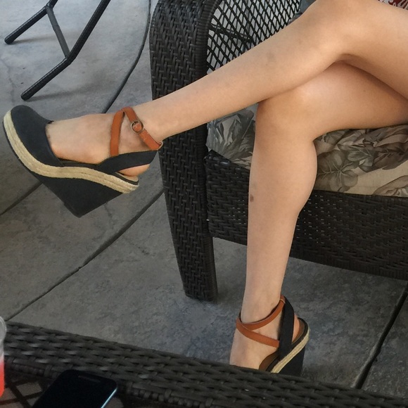Anthropologie Shoes - Anthropologie Strappy Wedges